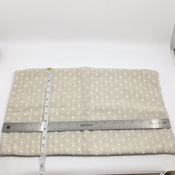 Linen & Ivory Loretta Swiss Dot Pillow Cover 12” x 18” - Picture 11 of 11